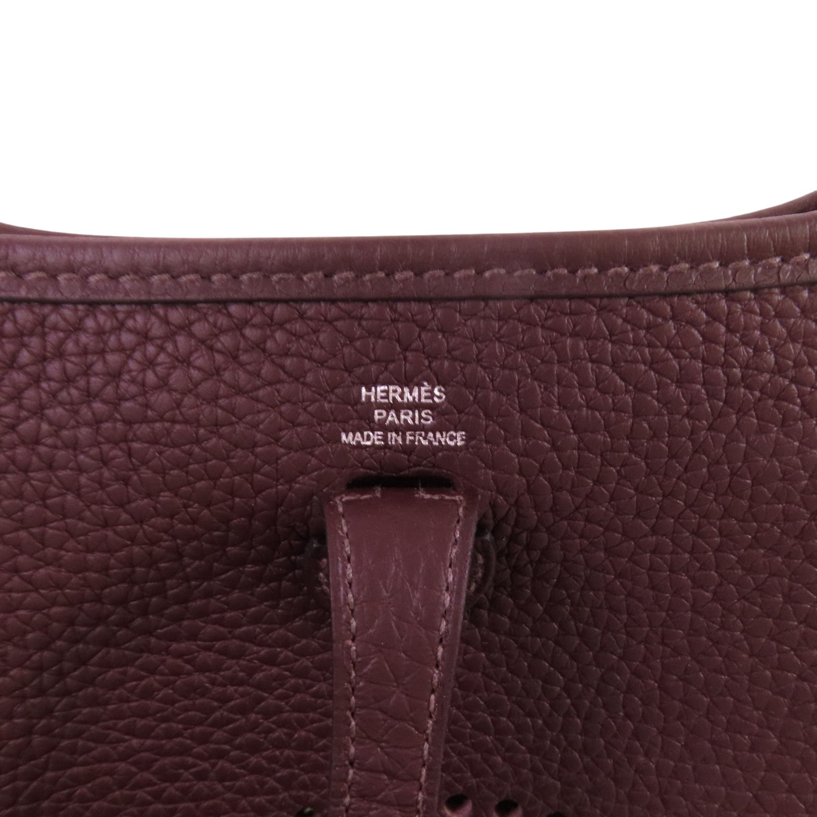 HERMES PHW Evelyne TPM Shoulder Bag Clemence Leather