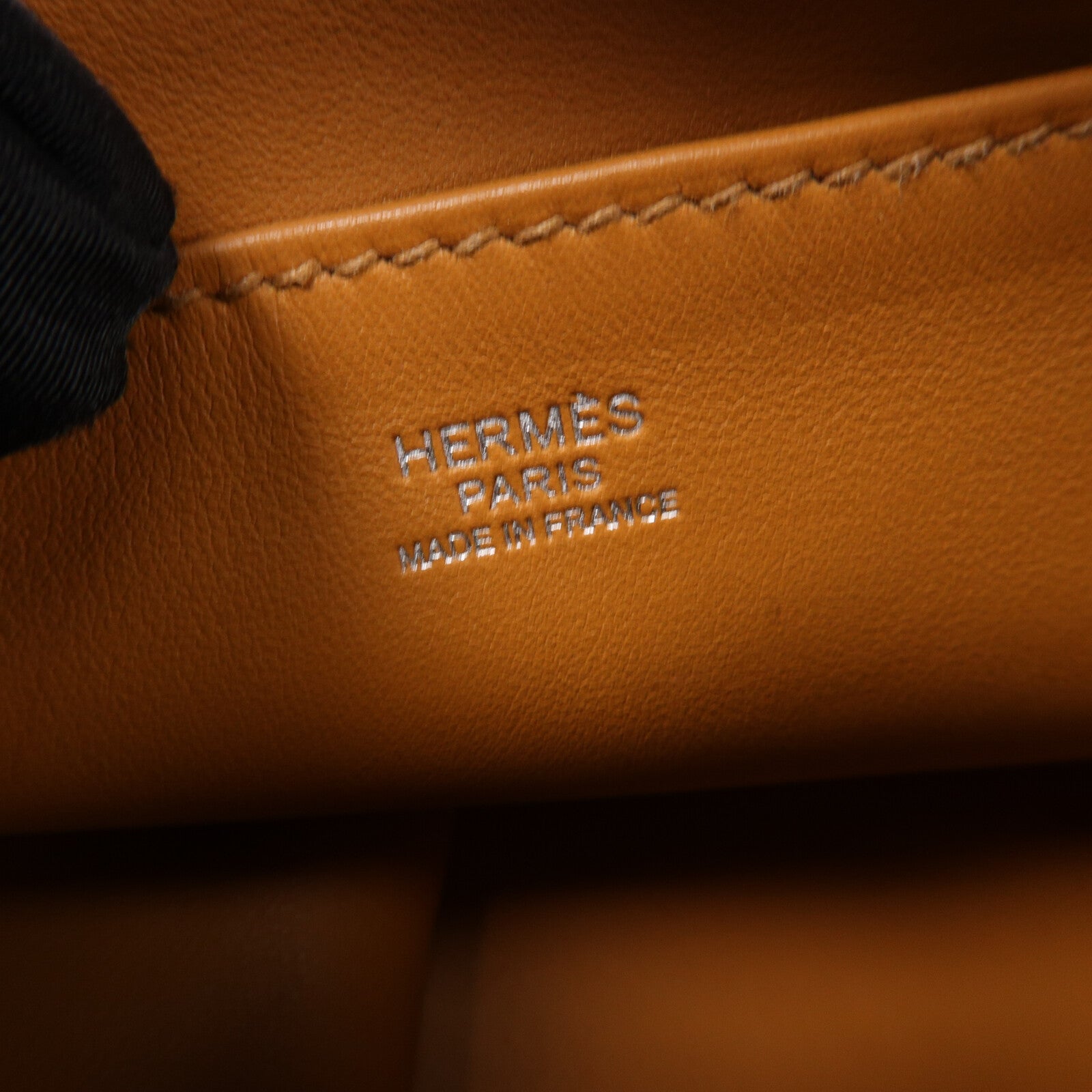 HERMES Evercolor皮革Licol 17肩背袋Gold