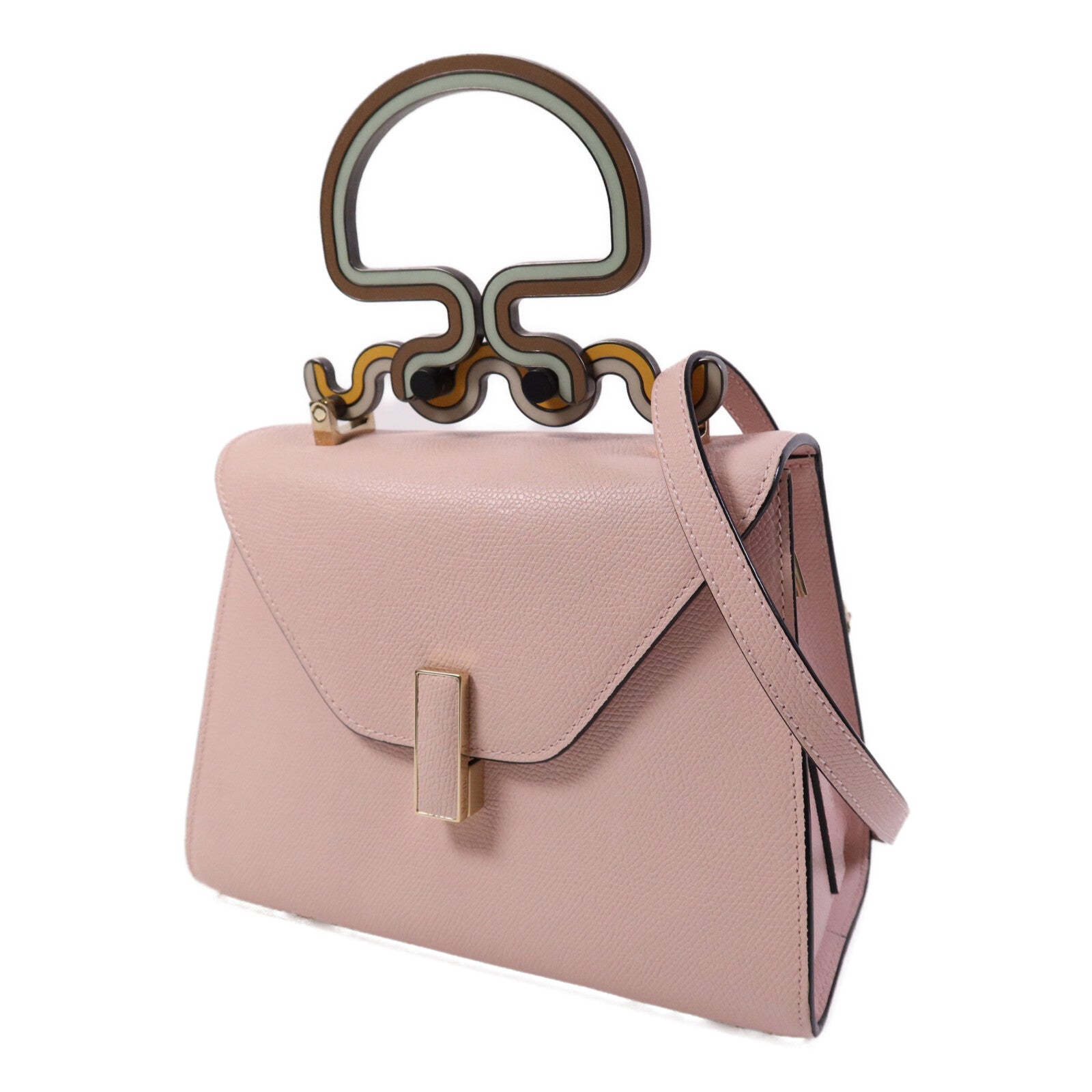 SELECTION 牛皮皮革Valextra Small Iside Tote Bag金扣手挽肩背兩用袋