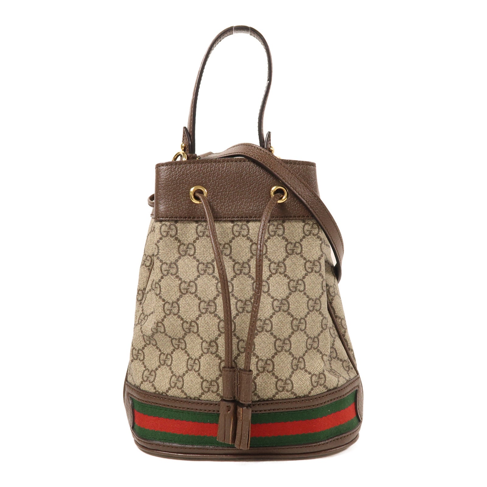 GUCCI 塗層帆布Ophidia GG Bucket Bag金扣手挽肩背兩用袋
