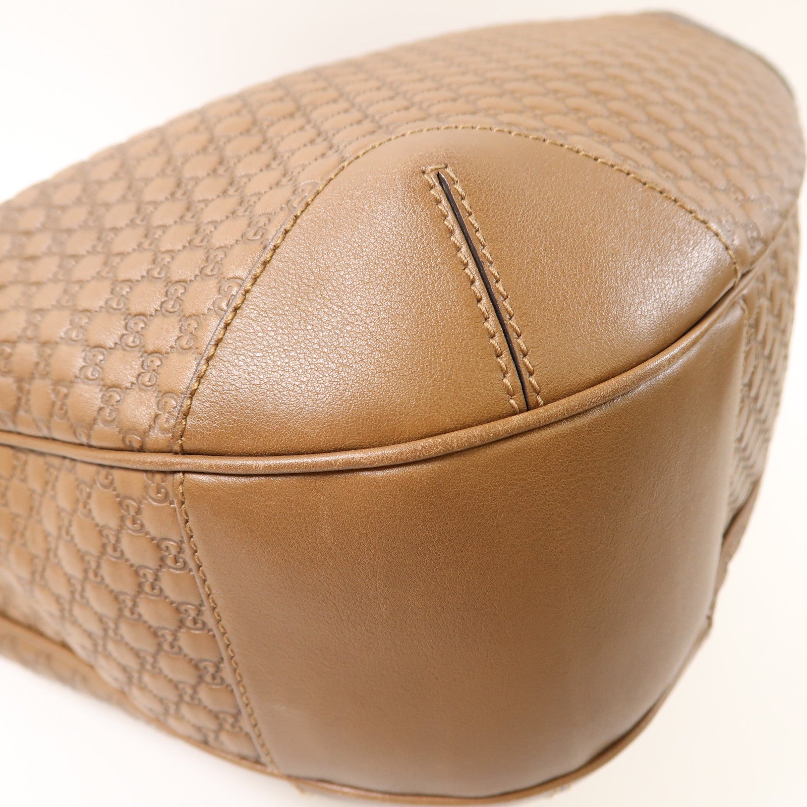 GUCCI GG SHW Shoulder Bag 309618 Calfskin Leather Brown