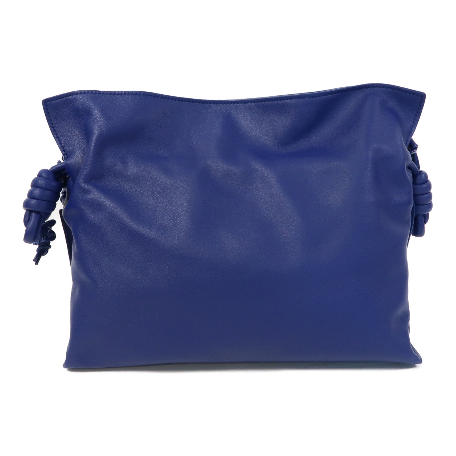 LOEWE 牛皮皮革Medium Flamenco Clutch肩背袋藍色