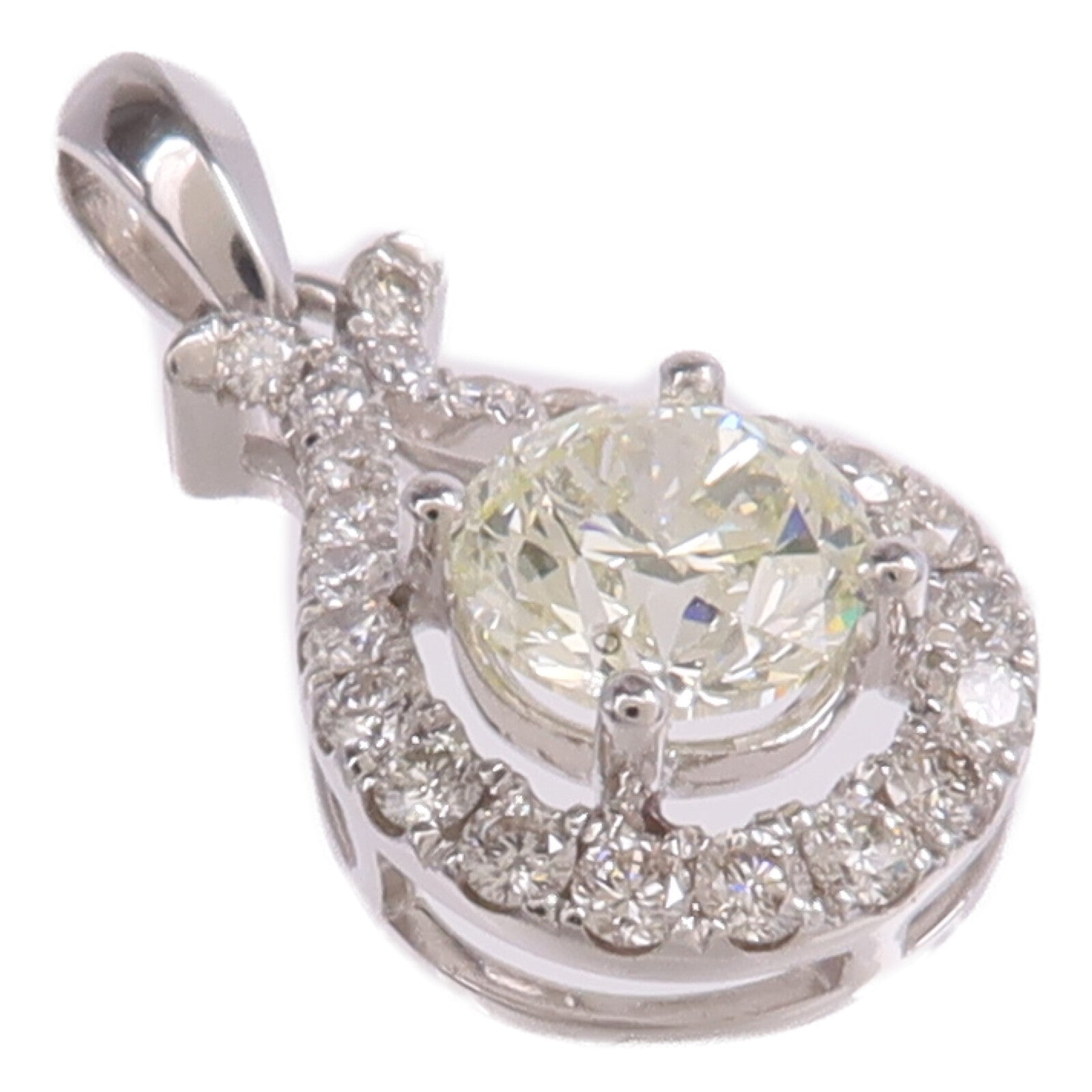 JEWELRY 【激減優惠】18K白金Diamond Top鑽石吊墜