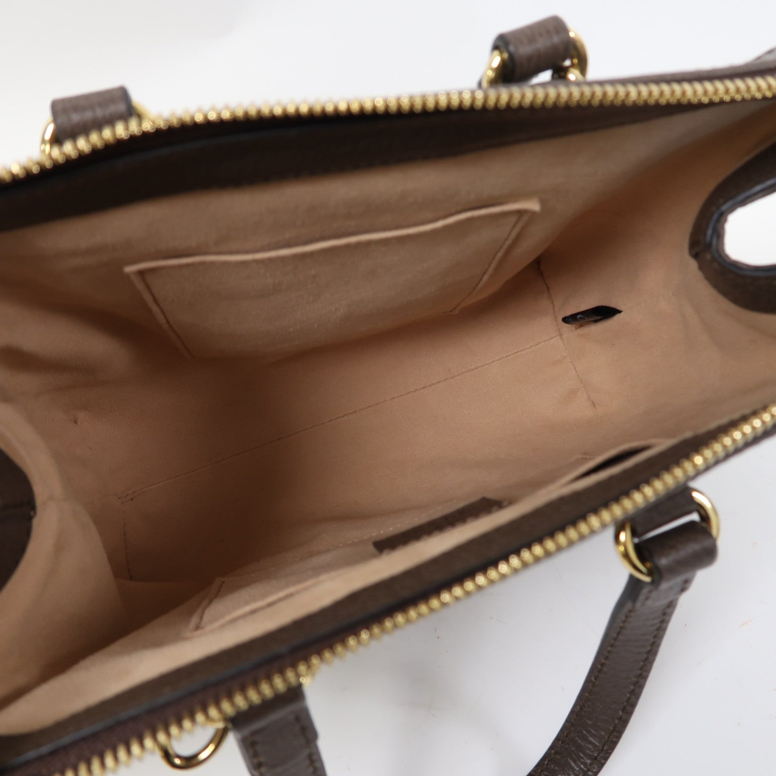 GUCCI 塗層帆布Ophidia Small Tote金扣手挽肩背兩用袋啡色