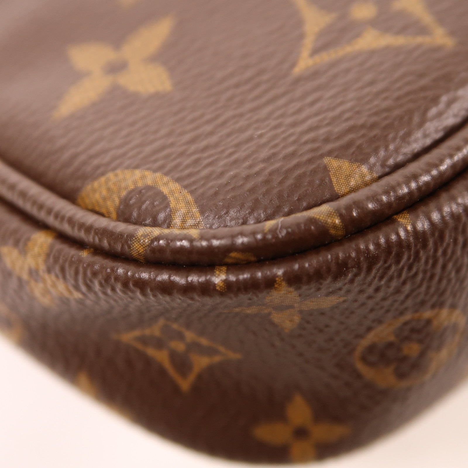 LOUIS VUITTON Monogram Multi Pochette Accessoires金扣肩背袋棕色