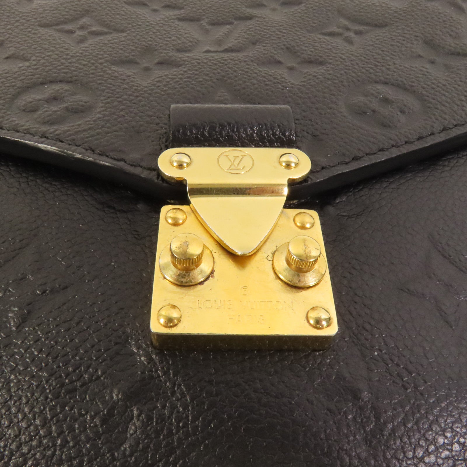LOUIS VUITTON Monogram Empreinte Pochette Metis金扣手挽肩背兩用袋