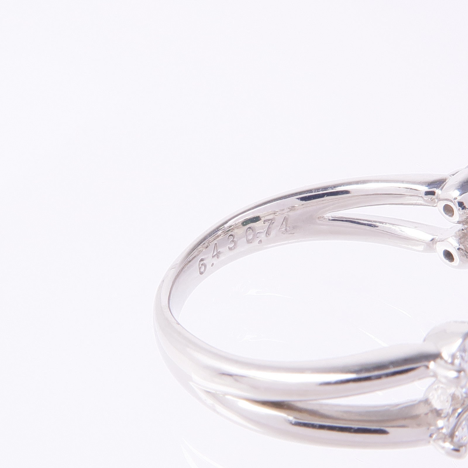 JEWELRY PT900鉑金Tourmaline Diamond Ring電氣石/鑽石戒指US#6.25