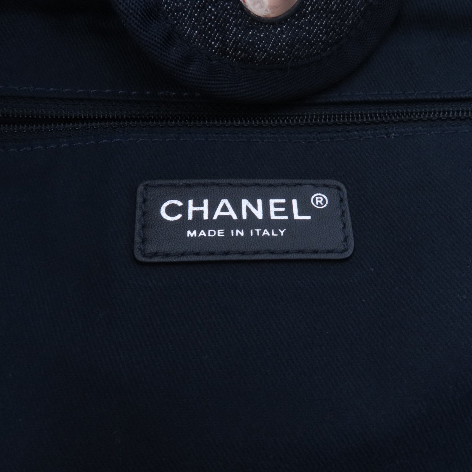 CHANEL 牛仔布Deauville Tote銀扣手挽肩背兩用袋
