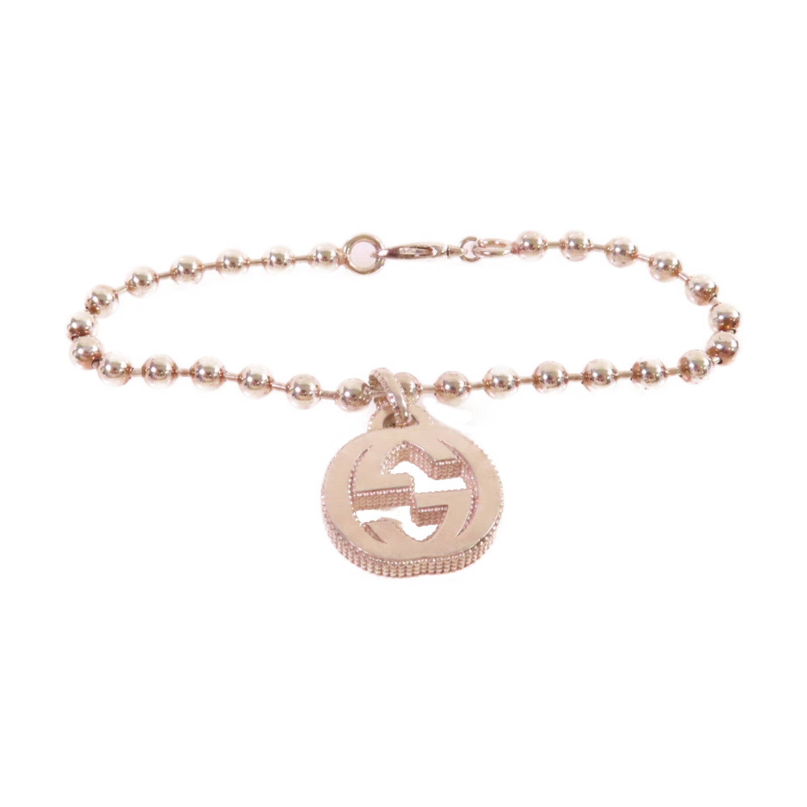 GUCCI 925純銀GG Silver Bracelet手鏈銀色#16