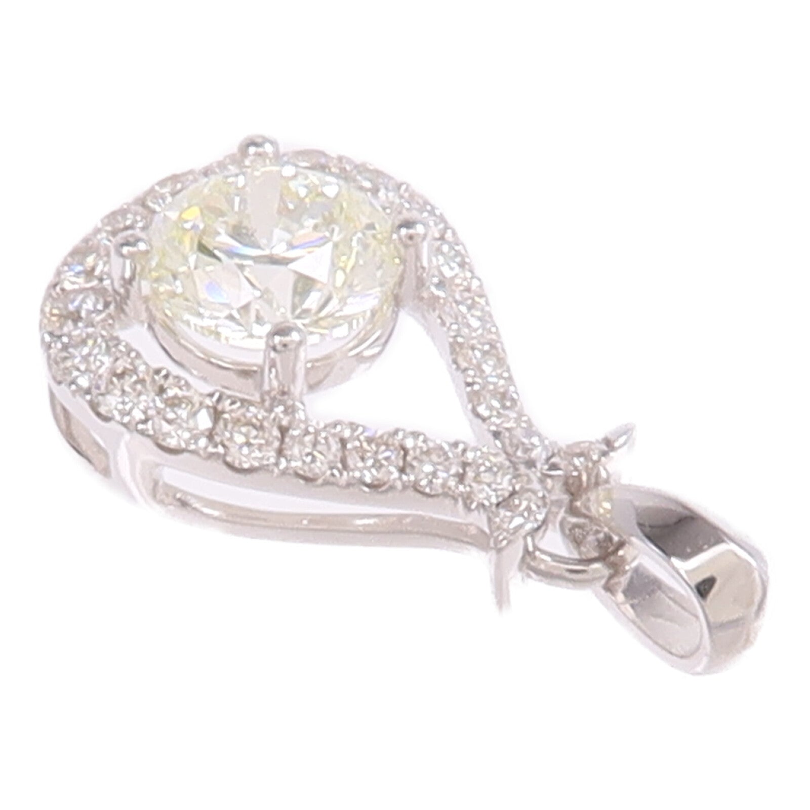 JEWELRY 【激減優惠】18K白金Diamond Top鑽石吊墜