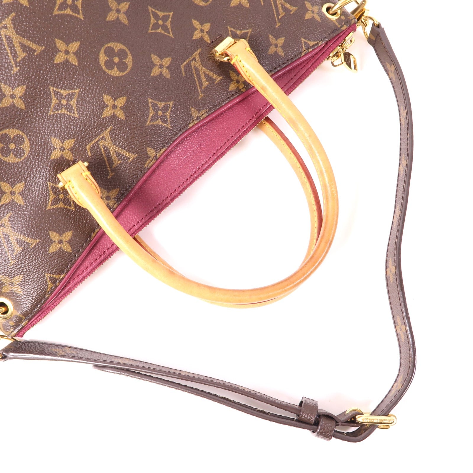 LOUIS VUITTON Monogram Pallas金扣手挽肩背兩用袋