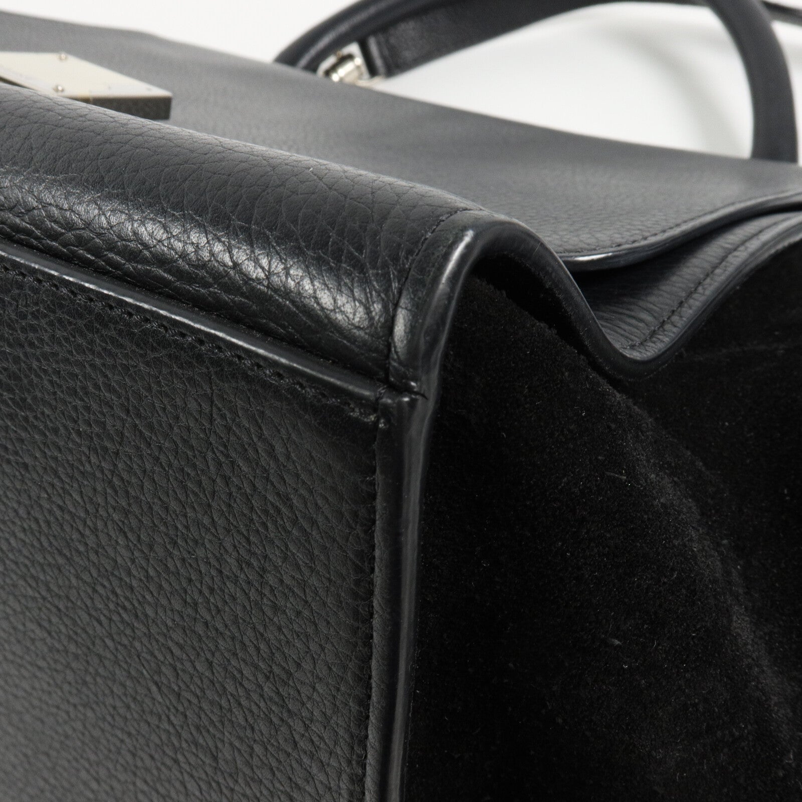 CELINE 牛皮皮革/麂皮皮革Small Trapeze手挽肩背兩用袋