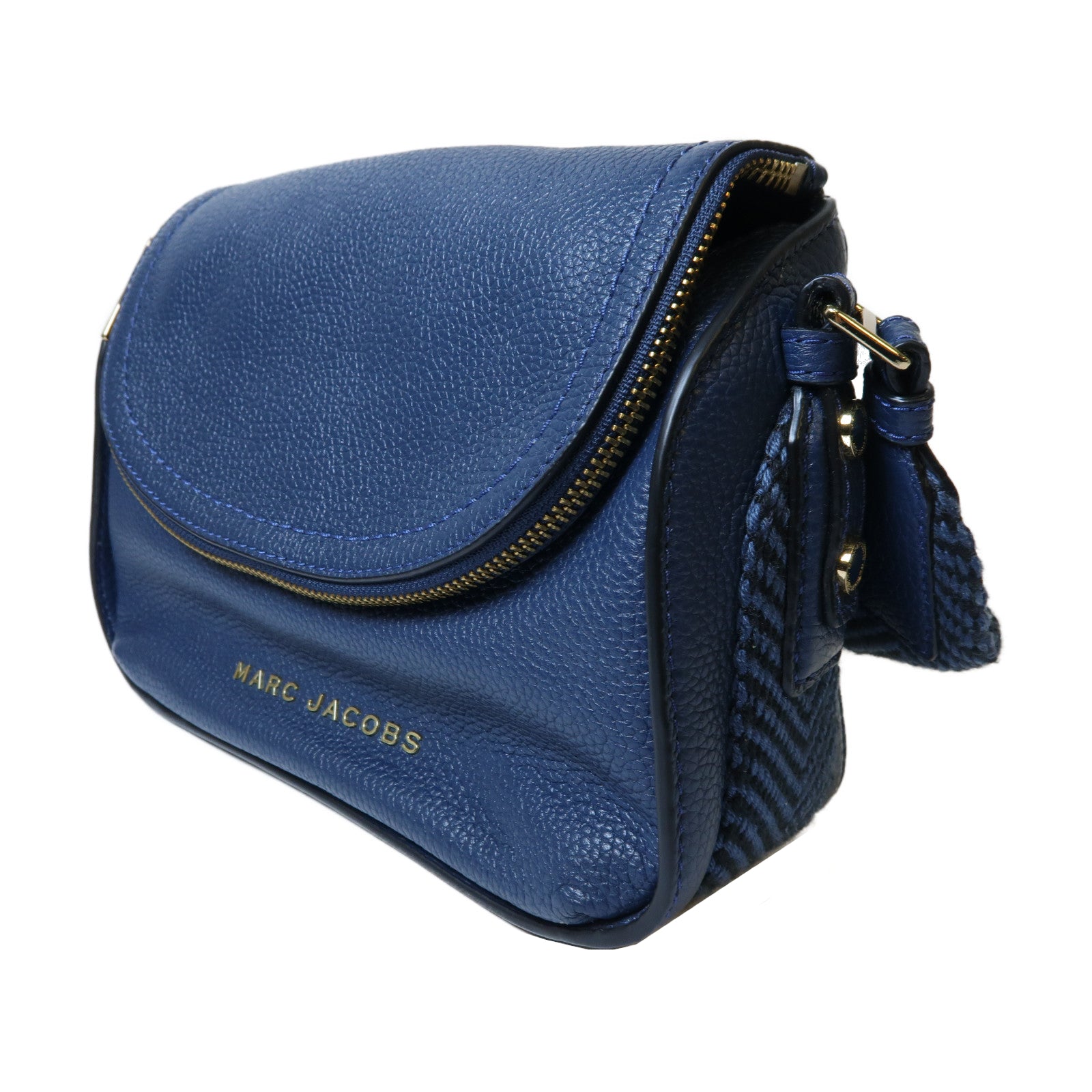 MARC JACOBS 【激減優惠】皮革Shoulder Bag金扣肩背袋藍色