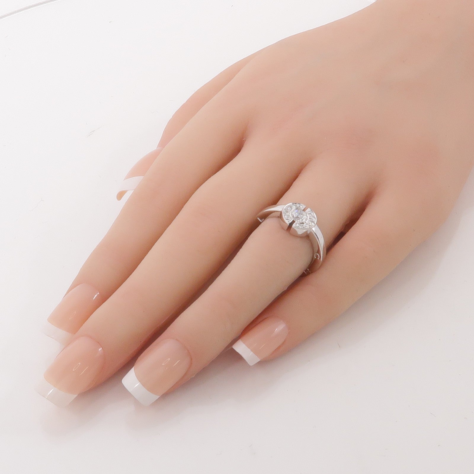 CHANEL 18K白金Diamond Ring鑽石戒指US#5.5