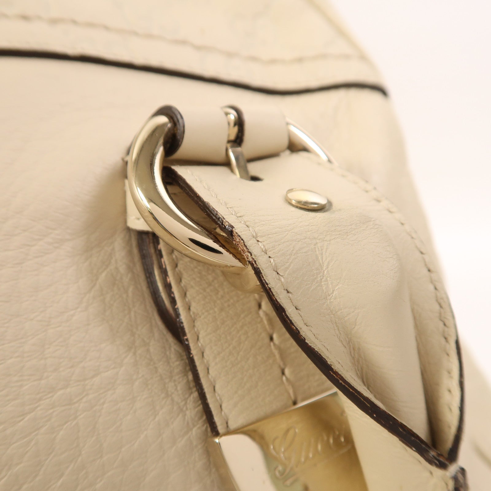 GUCCI 牛皮皮革Hand Bag金扣手挽袋