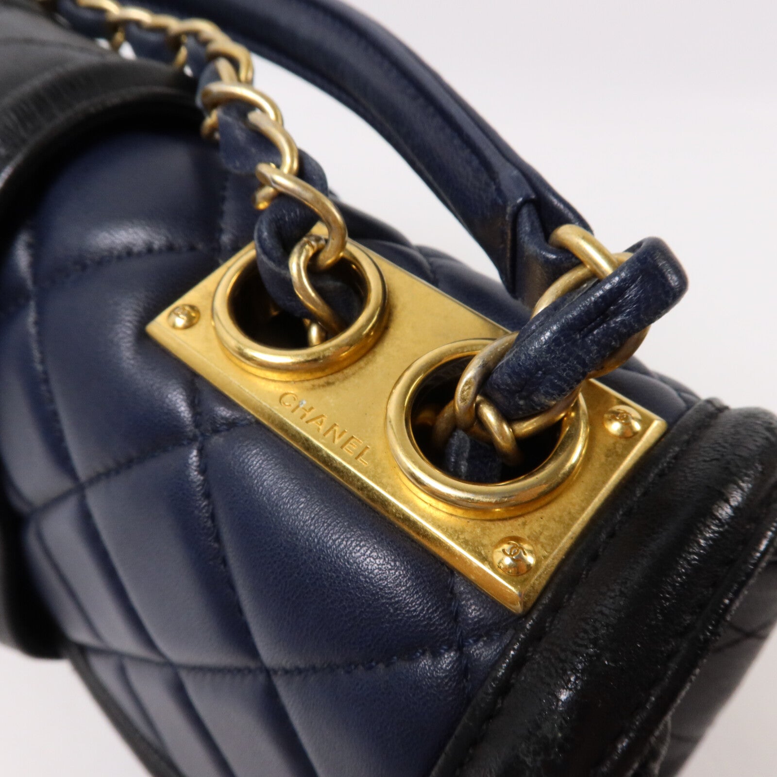 CHANEL 羊皮皮革Elegant CC Flap Bag鏈帶肩背袋