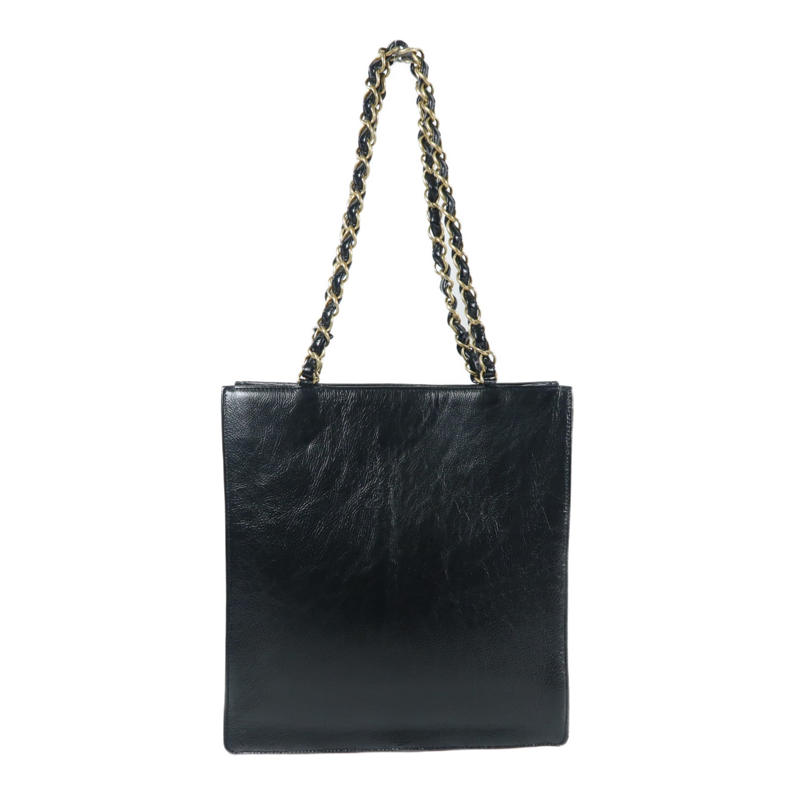 CHANEL CC GHW Shoulder Bag Leather Black