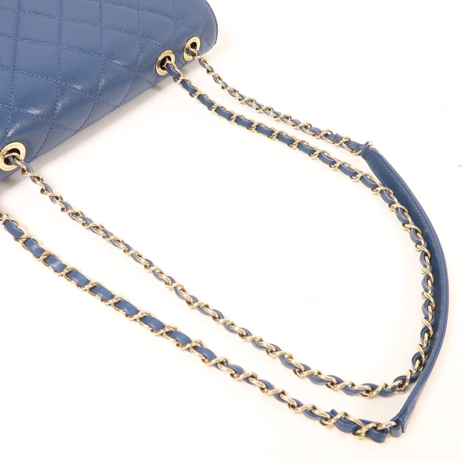 CHANEL 【激減優惠】牛皮皮革Chain Shoulder金扣鏈帶肩背袋