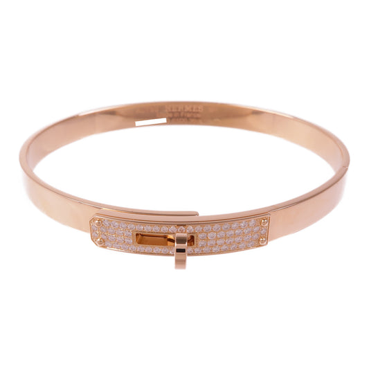 HERMES 18K玫瑰金Kelly Bracelet鑽石手鏈US#15.5 Hermes#61