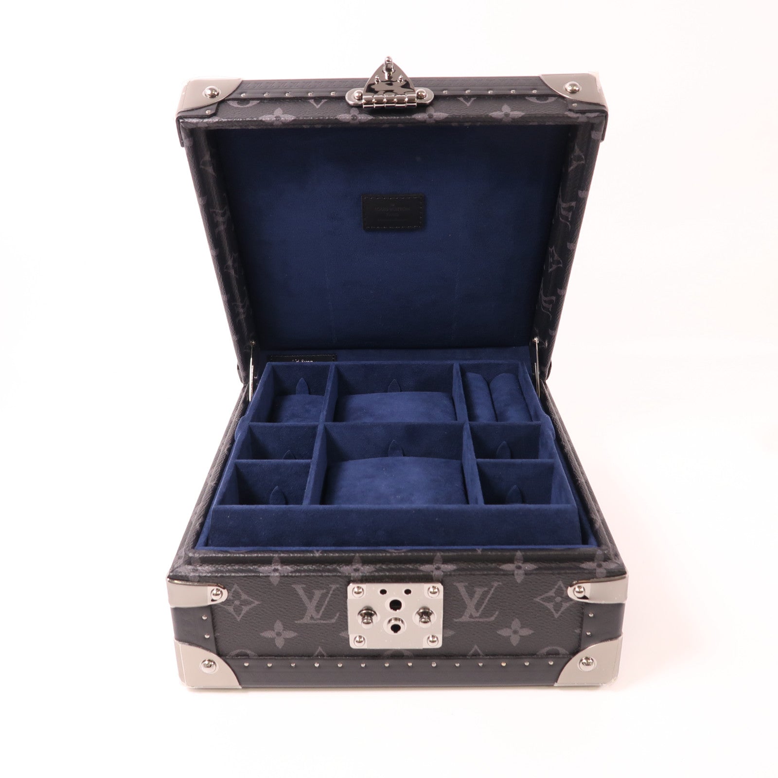 LOUIS VUITTON Monogram Eclipse Coffret Joaillerie銀扣珠寶盒