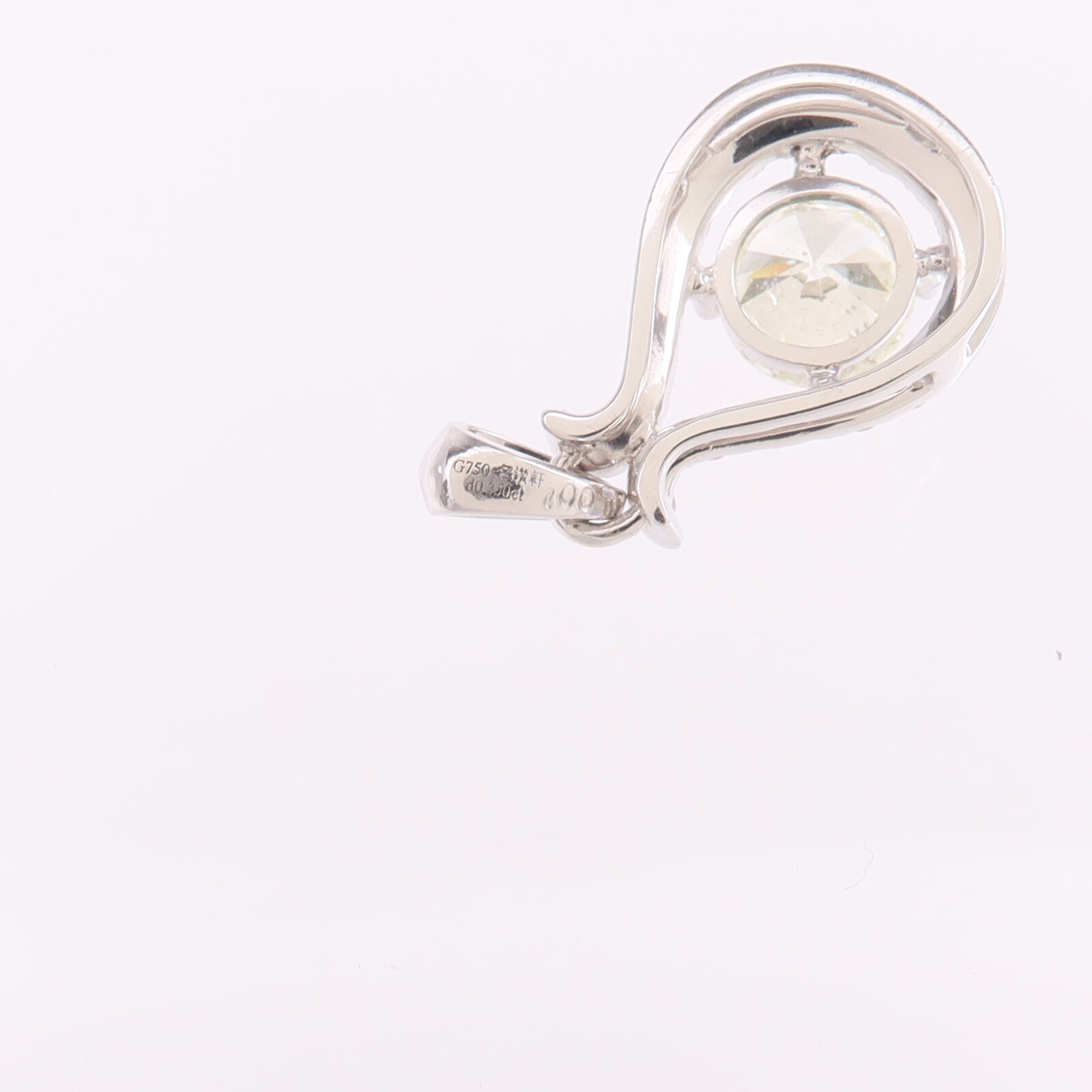 JEWELRY 【激減優惠】18K白金Diamond Top鑽石吊墜