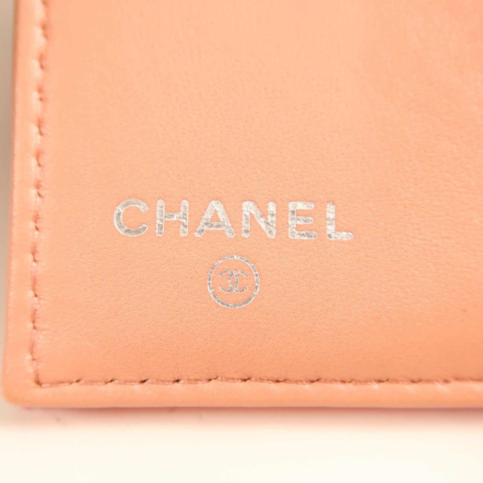 CHANEL 羊皮皮革Wallet銀扣錢包