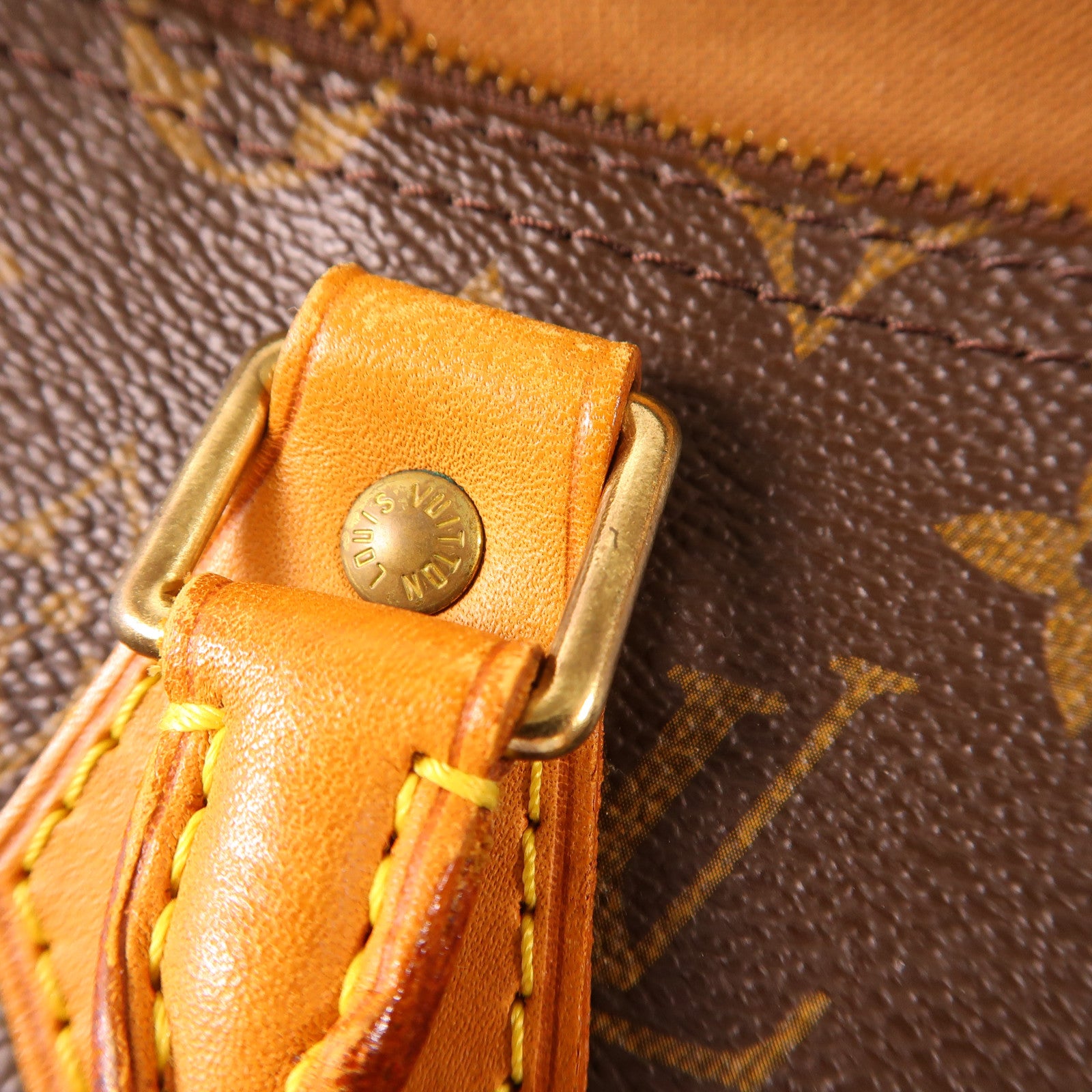 LOUIS VUITTON Monogram Speedy 35金扣手挽袋