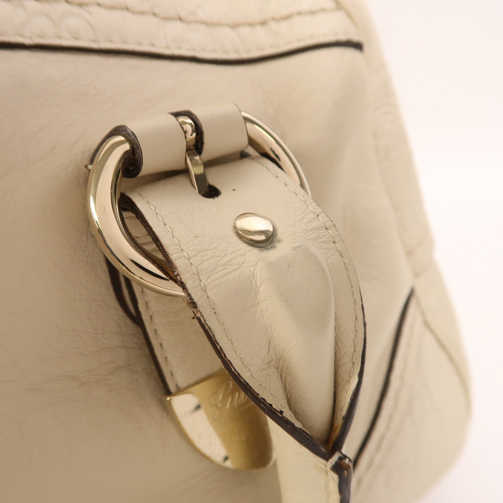 GUCCI 牛皮皮革Hand Bag金扣手挽袋