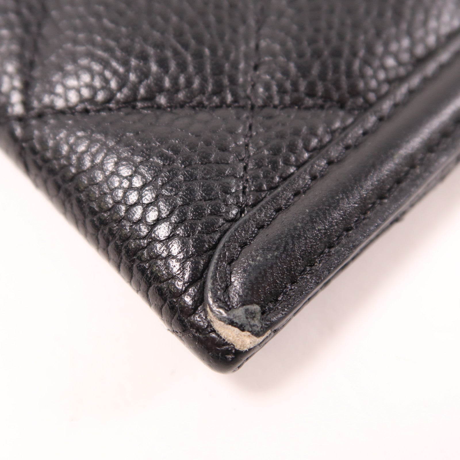 CHANEL 牛皮皮革Long Wallet金扣長錢包