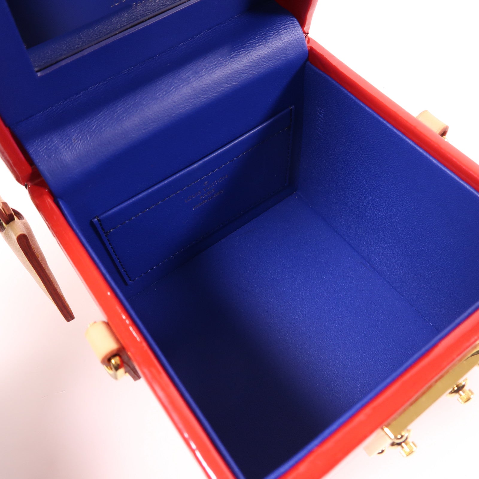 LOUIS VUITTON Monogram Vernis Bleecker Box金扣手挽肩背兩用袋