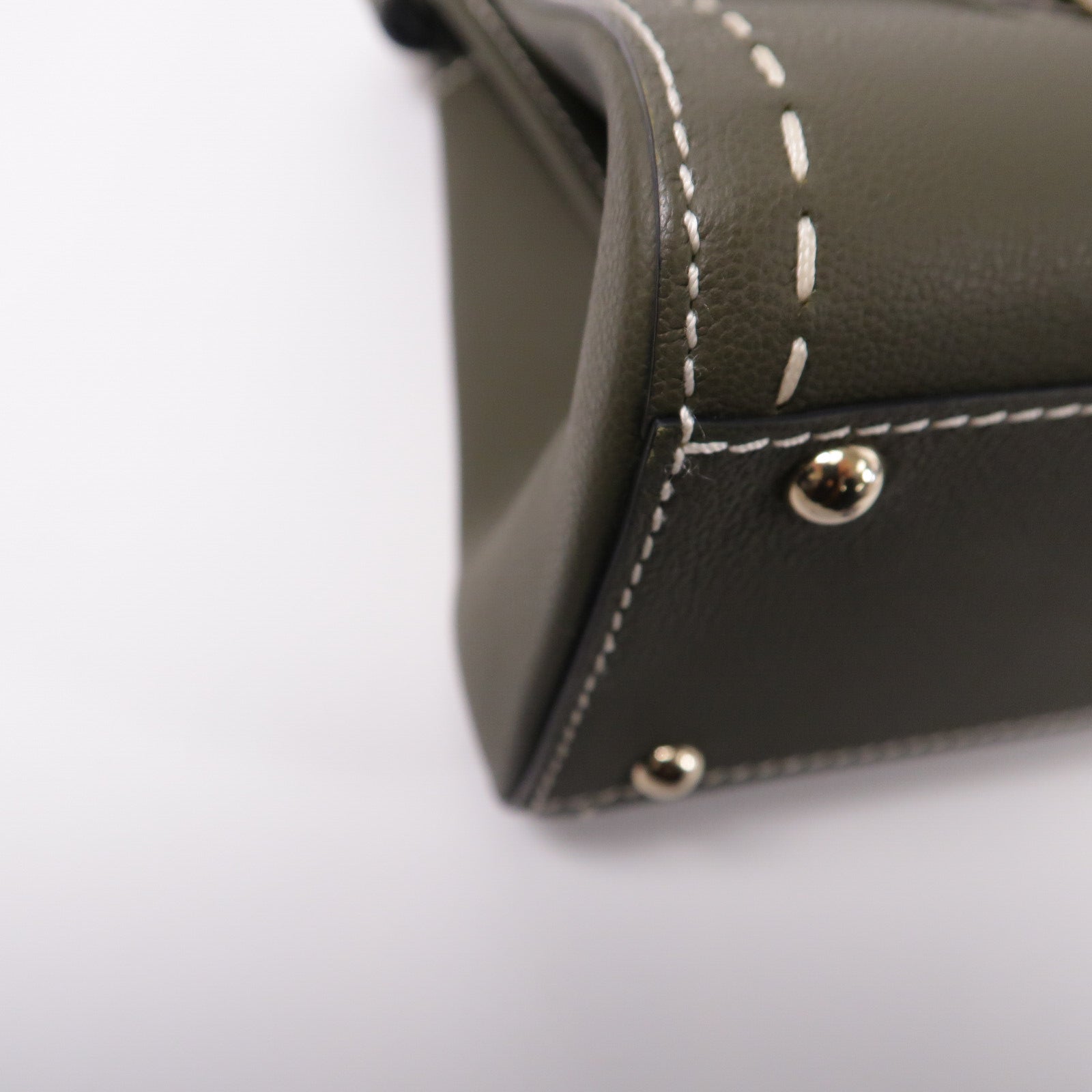 Delvaux 牛皮皮革Brillant Mini手挽肩背兩用袋