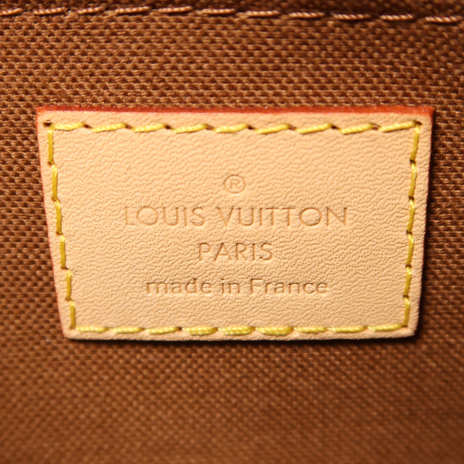 LOUIS VUITTON Monogram Multi Pochette Accessoires金扣肩背袋棕色
