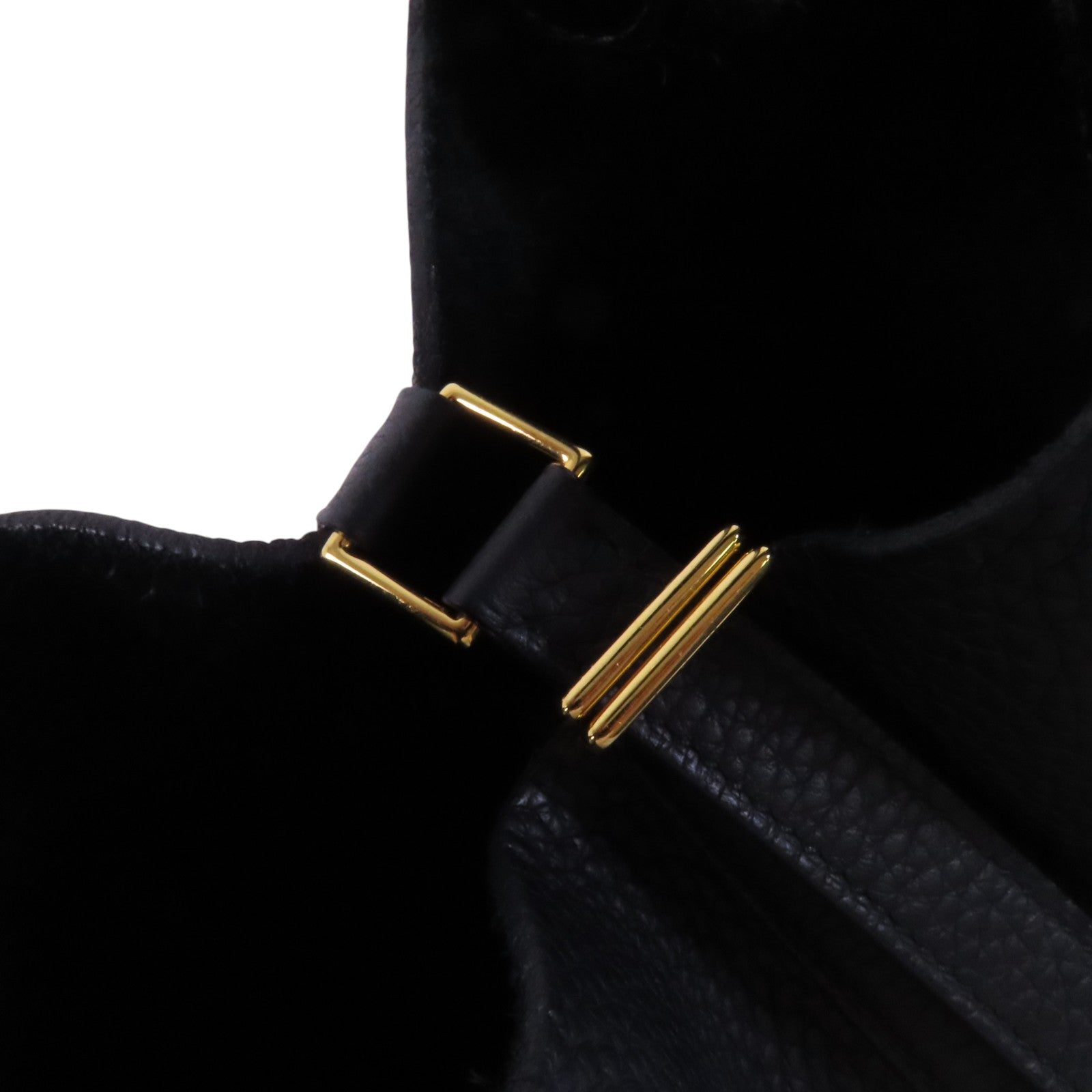 HERMES Clemence皮革/鱷魚皮革Picotin PM Touch金扣手挽袋