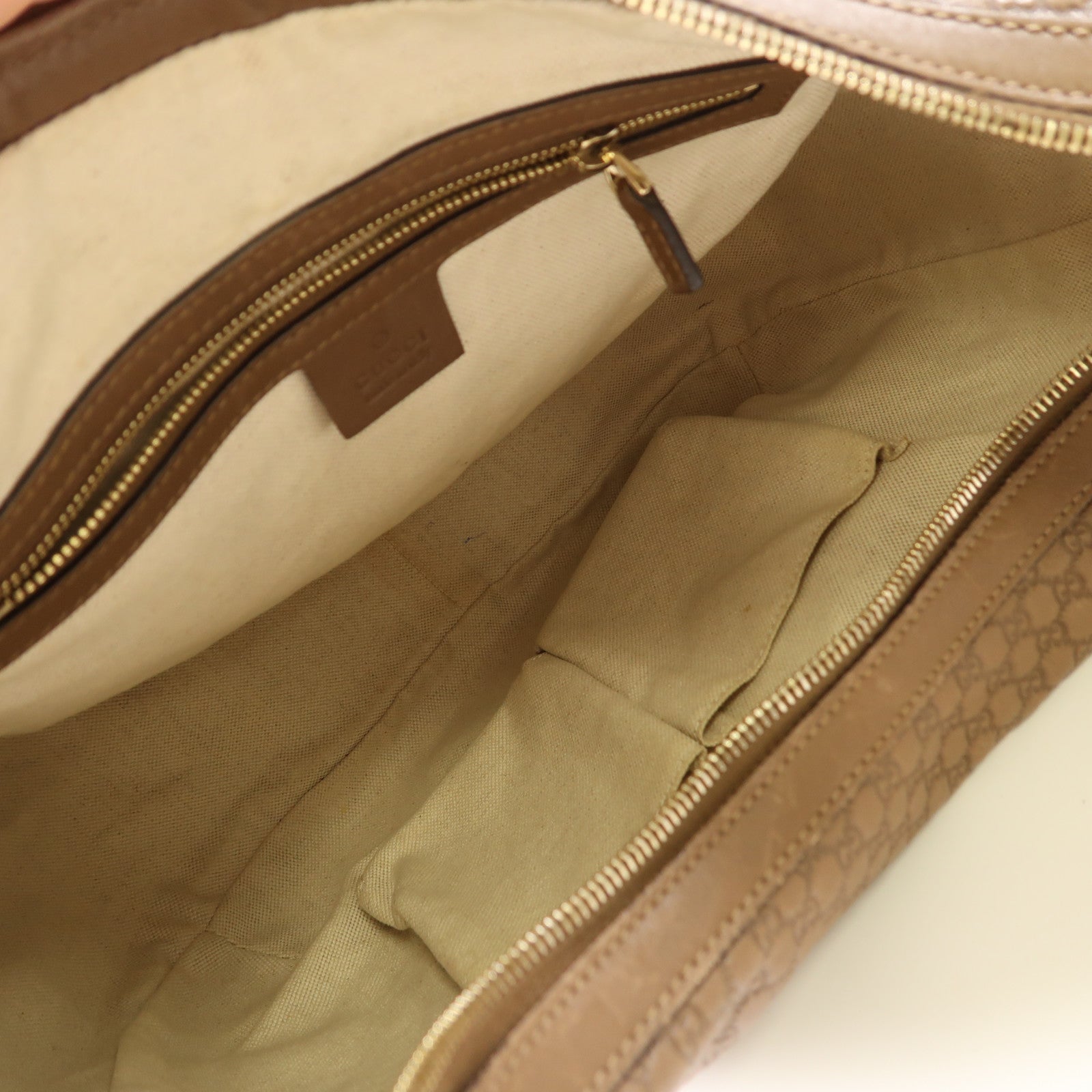 GUCCI GG SHW Shoulder Bag 309618 Calfskin Leather Brown