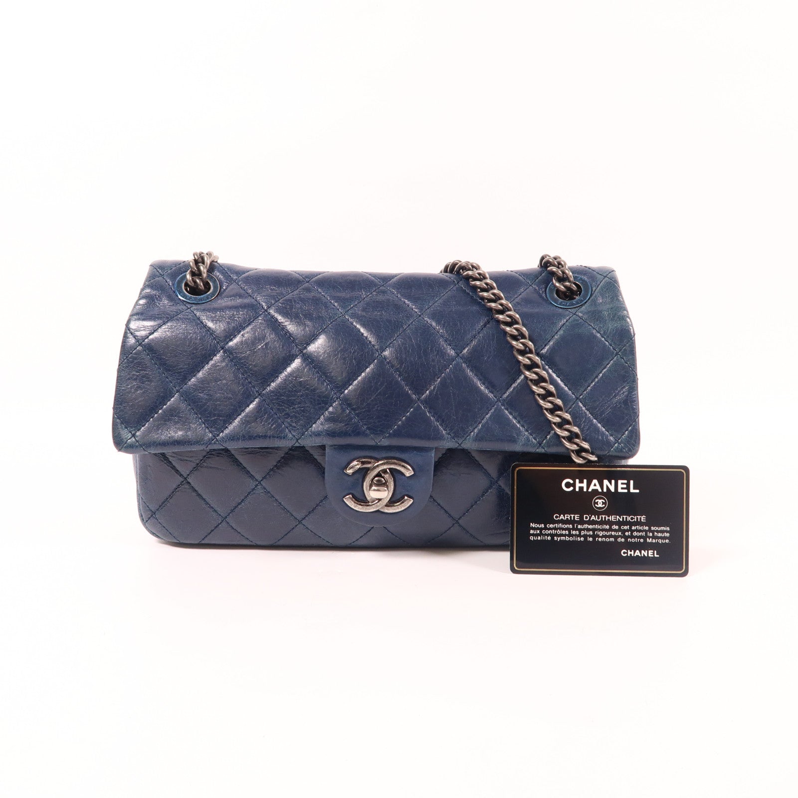 CHANEL 牛皮皮革Chain Shoulder鏈帶肩背袋