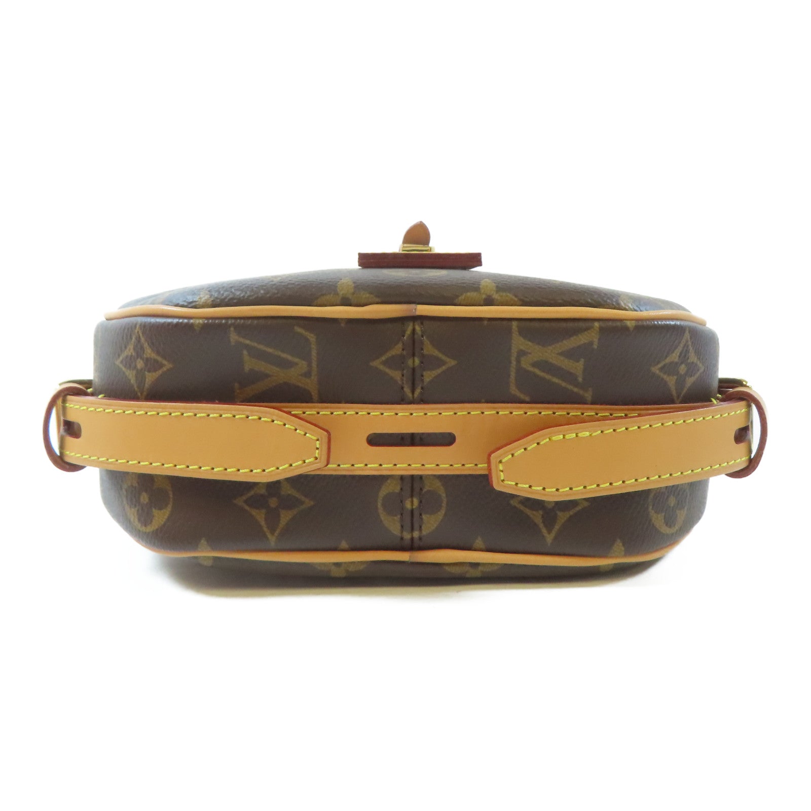 LOUIS VUITTON 【激減優惠】Monogram Boite Chapeau Souple MM金扣手挽袋啡色