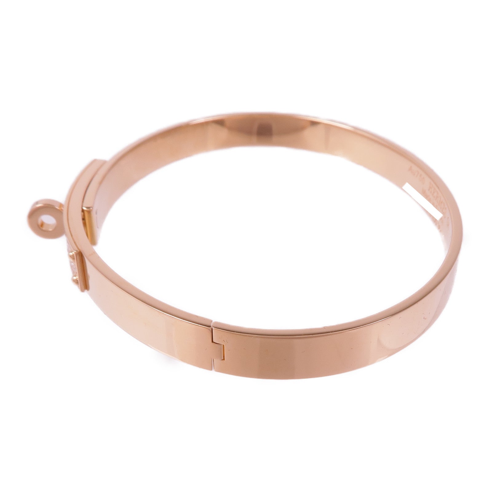 HERMES 18K玫瑰金Kelly Bracelet鑽石手鏈US#15.5 Hermes#61