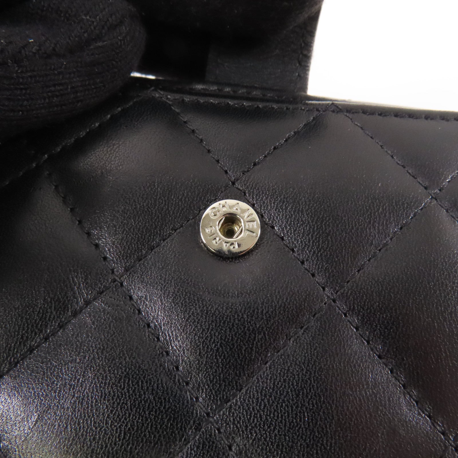 CHANEL 【激減優惠】牛皮皮革Cambon Compact Wallet錢包