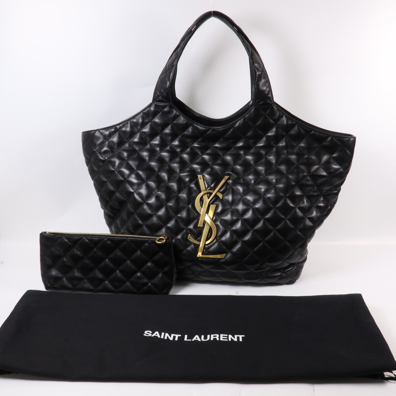 SAINT LAURENT 羊皮皮革Icare肩背袋