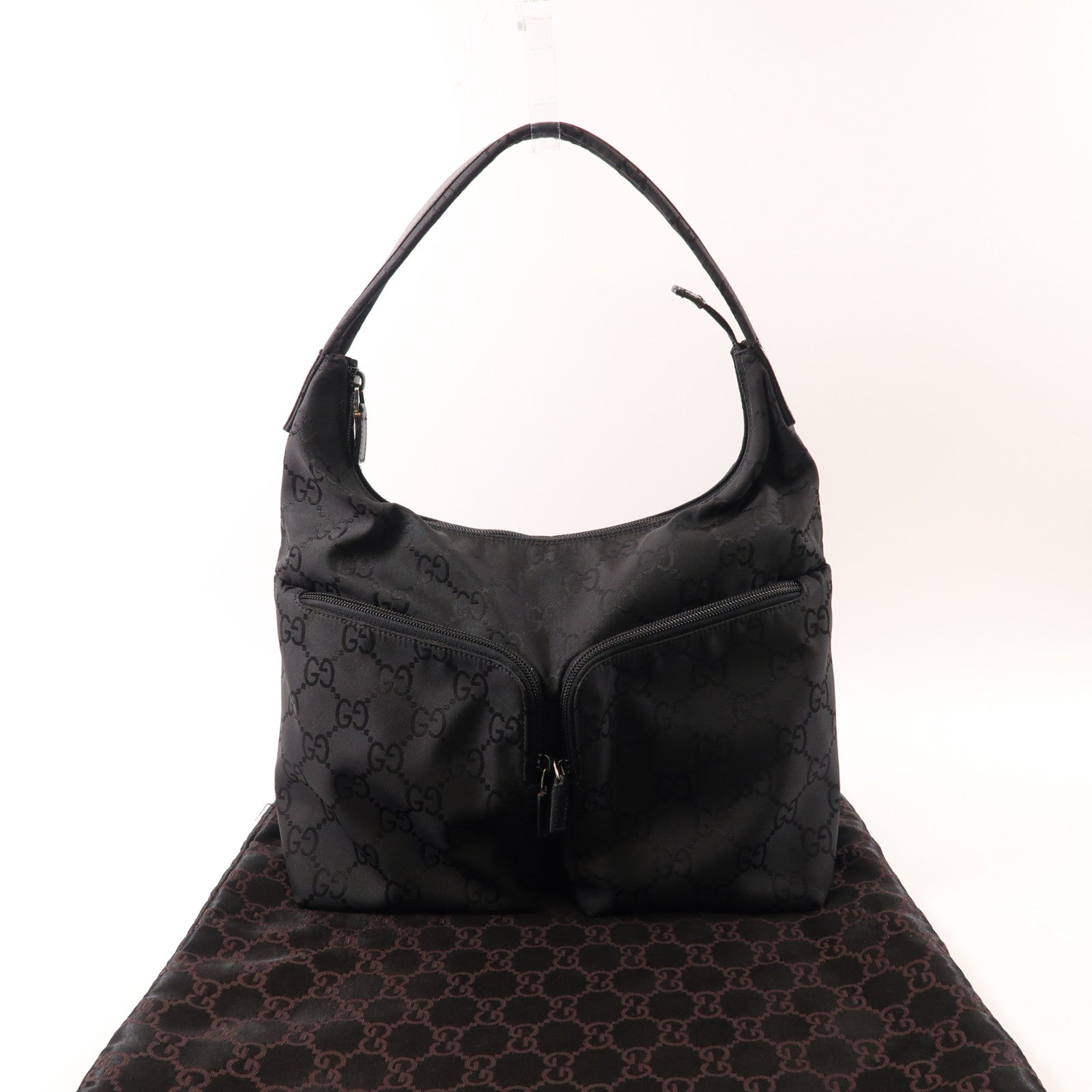 GUCCI 尼龍Shoulder Bag肩背袋黑色