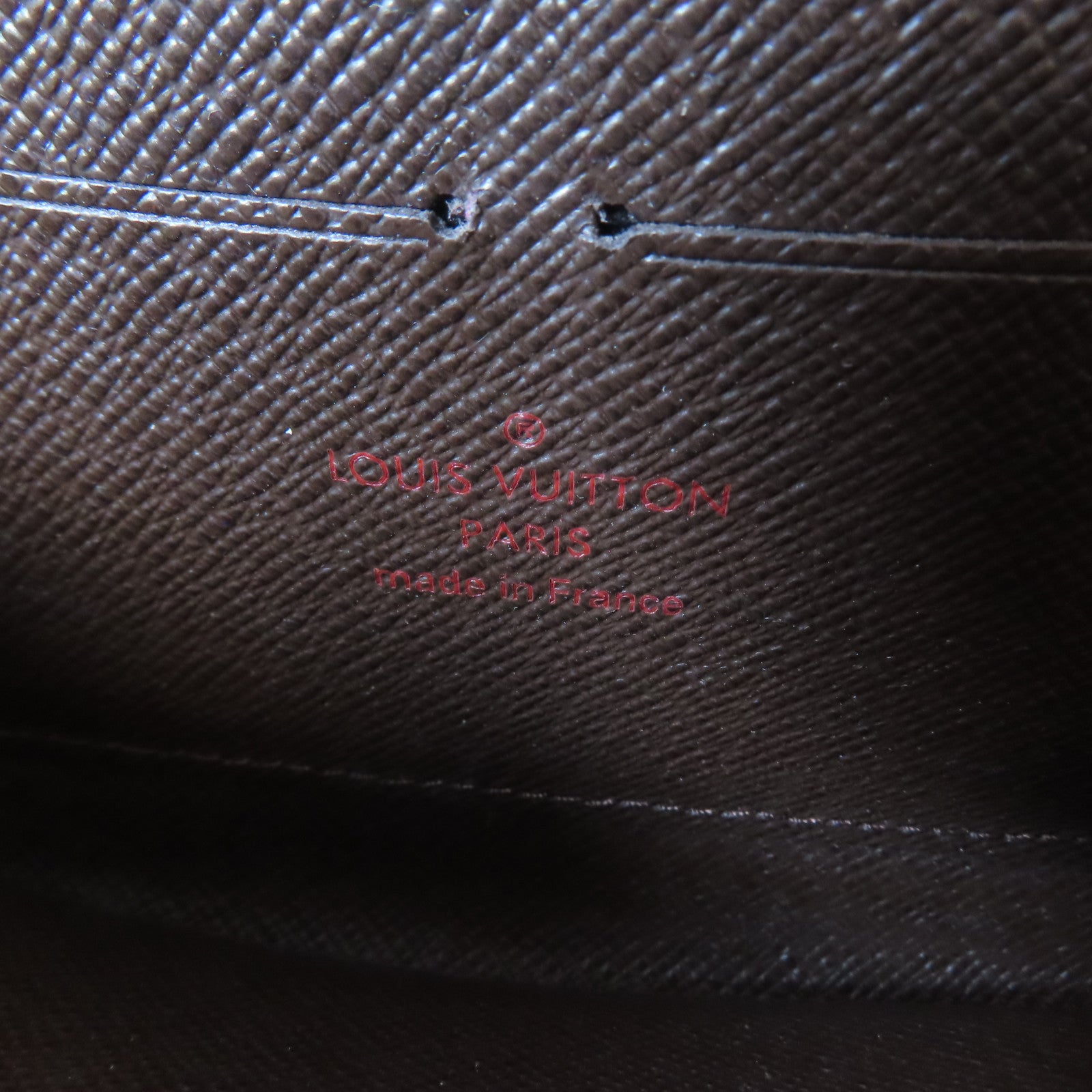 LOUIS VUITTON Damier Zippy Wallet金扣長錢包啡色