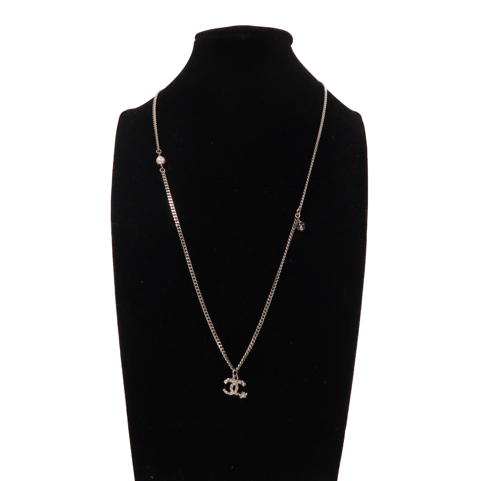 CHANEL 金屬Necklace項鍊銀色