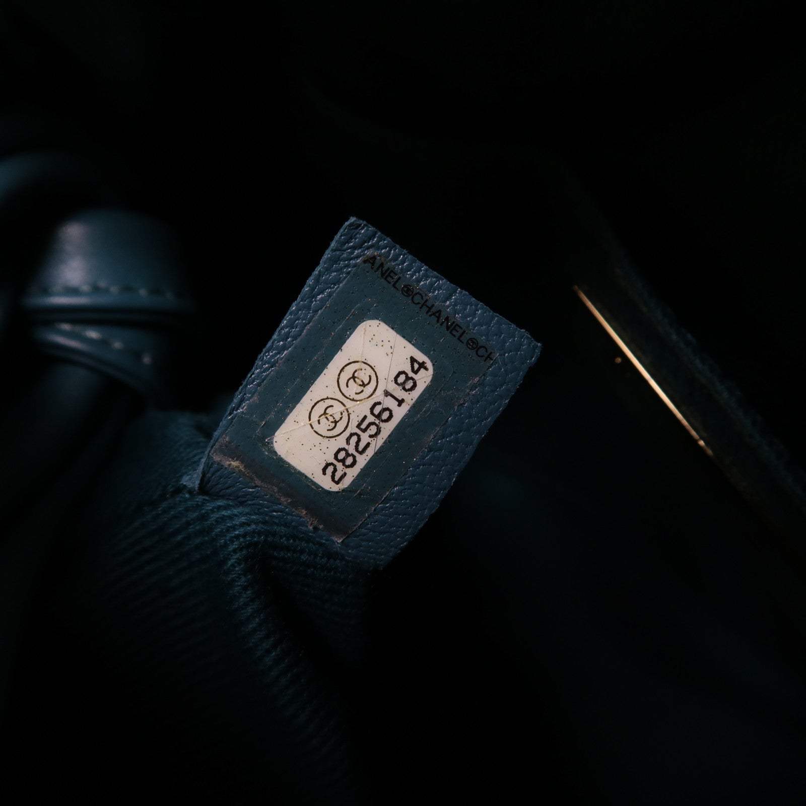 CHANEL 【激減優惠】菱格羊皮皮革Shoulder Bag金扣鏈帶肩背袋藍綠色