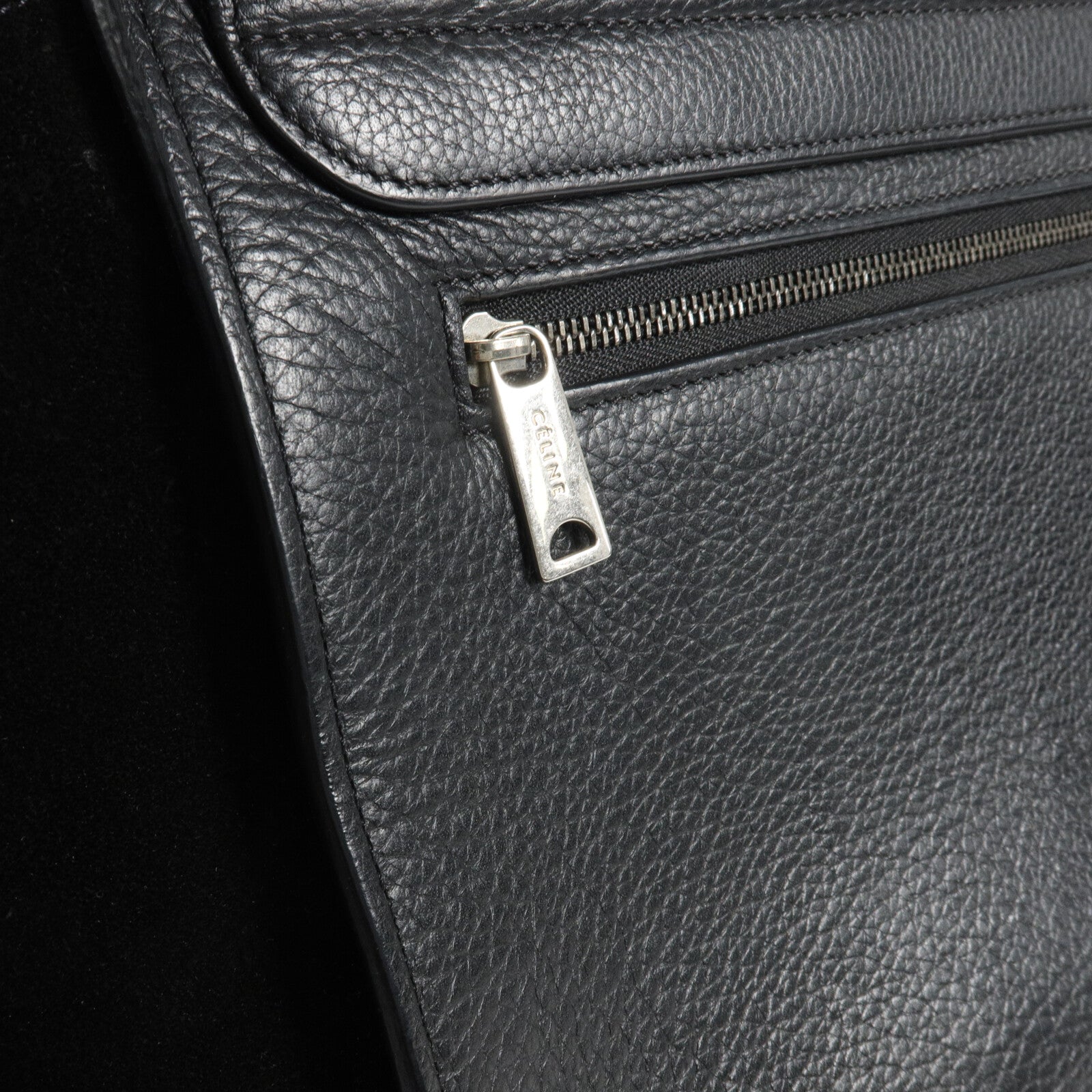 CELINE 牛皮皮革/麂皮皮革Small Trapeze手挽肩背兩用袋