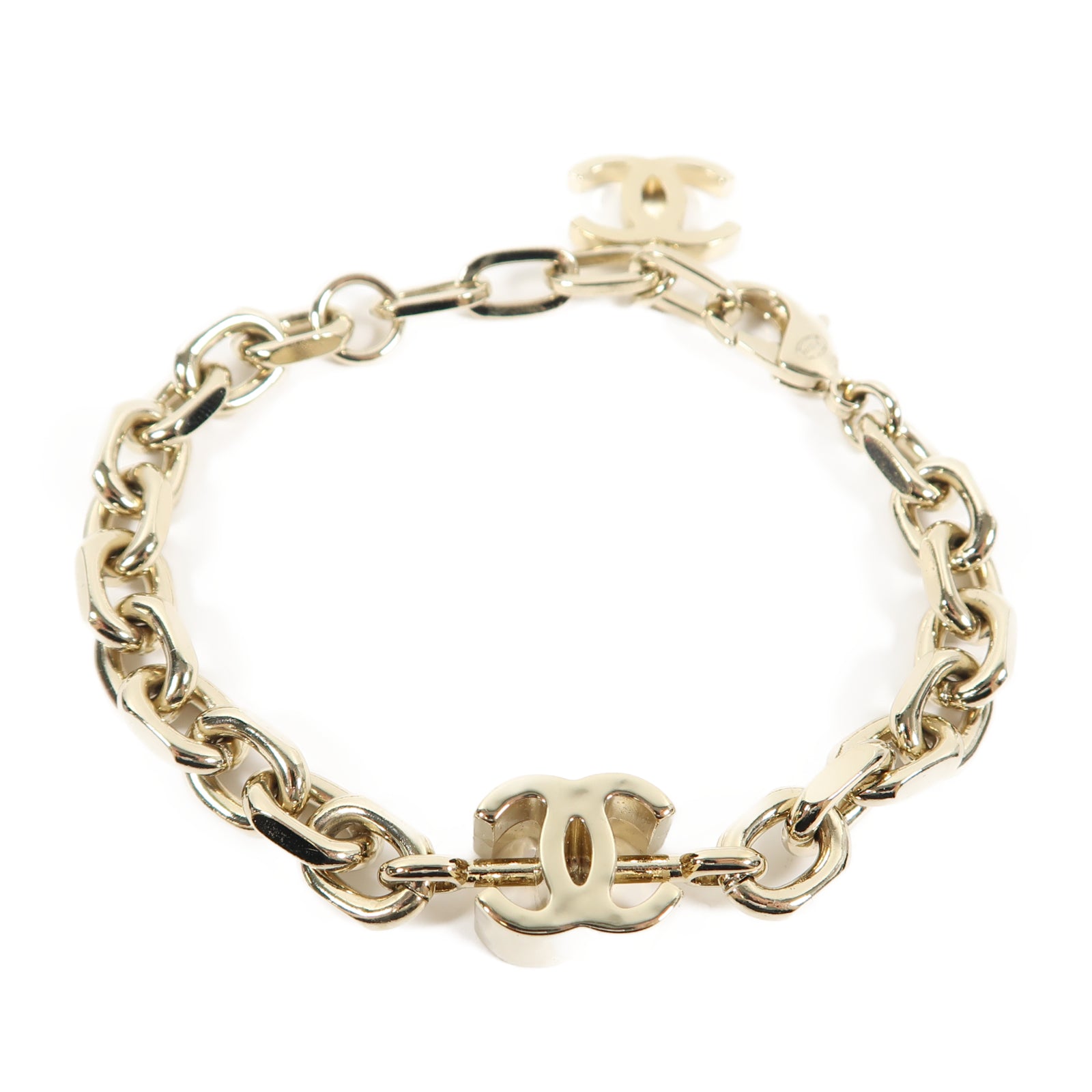 CHANEL 金屬Bracelet手鏈金色