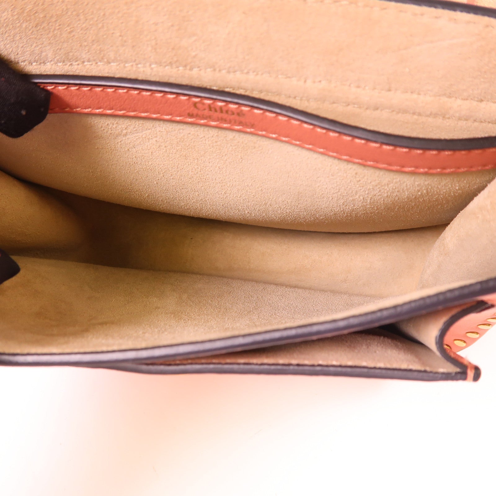 Chloe 牛皮皮革Shoulder Bag金扣肩背袋