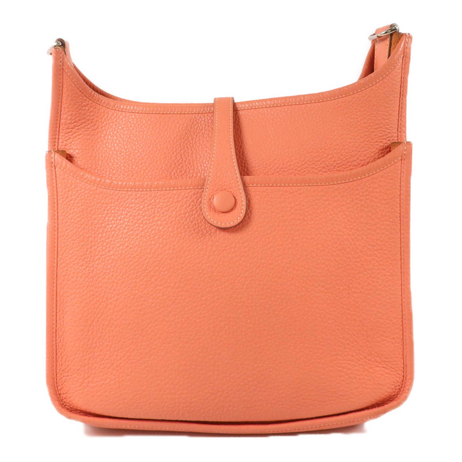 HERMES Clemence皮革Evelyne PM肩背袋Crevette
