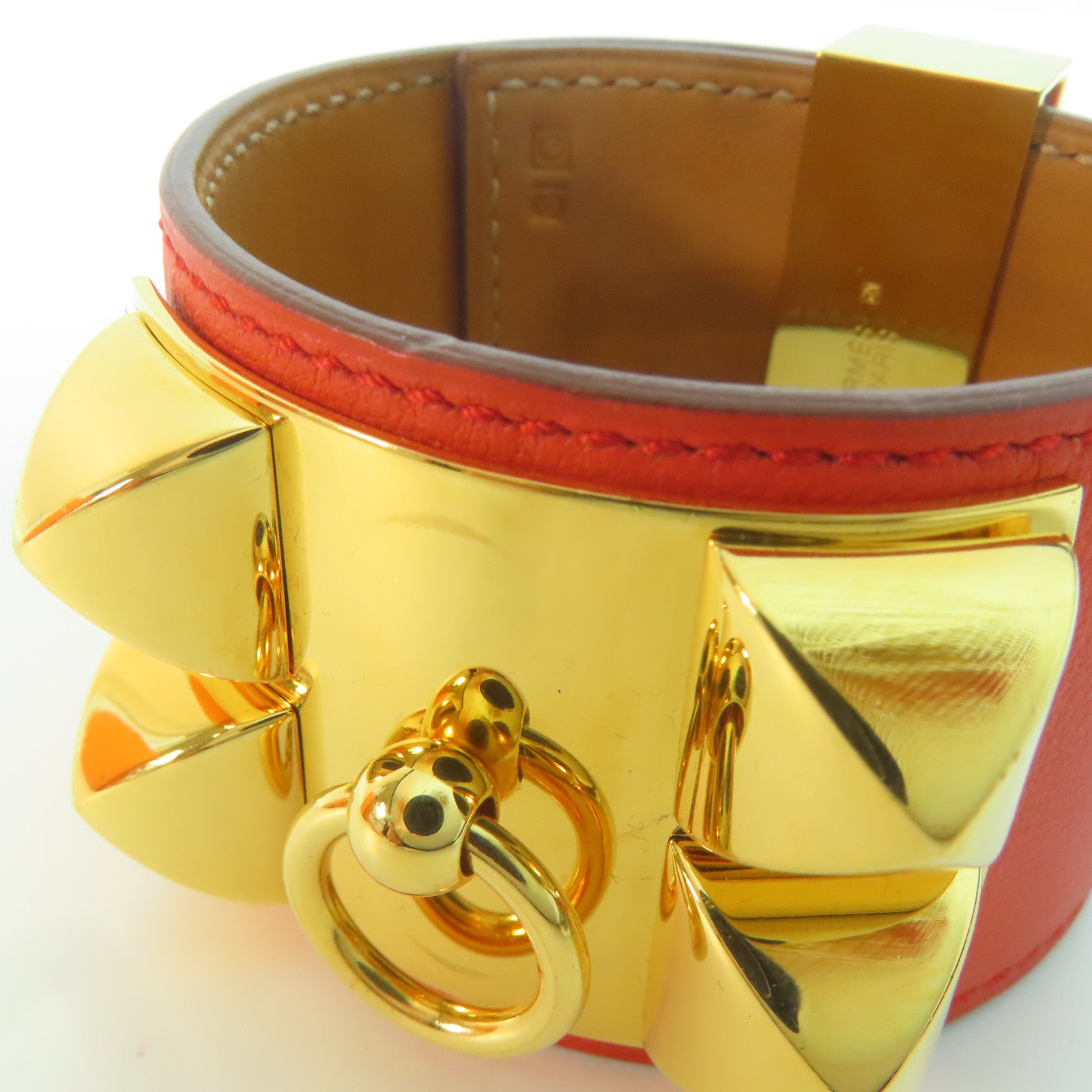 HERMES 【激減優惠】Swift皮革Collier De Chien金扣手帶Capcine