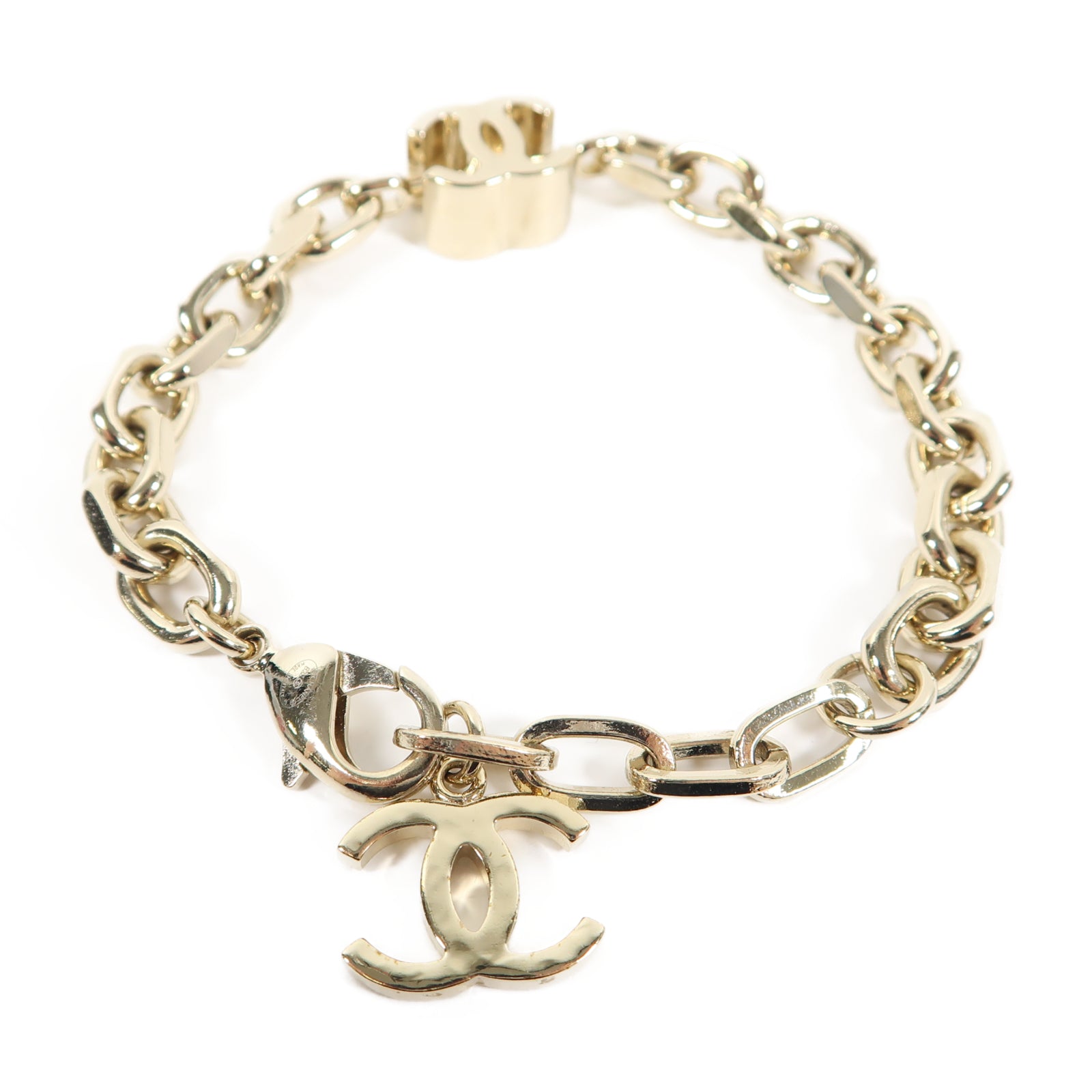 CHANEL 金屬Bracelet手鏈金色