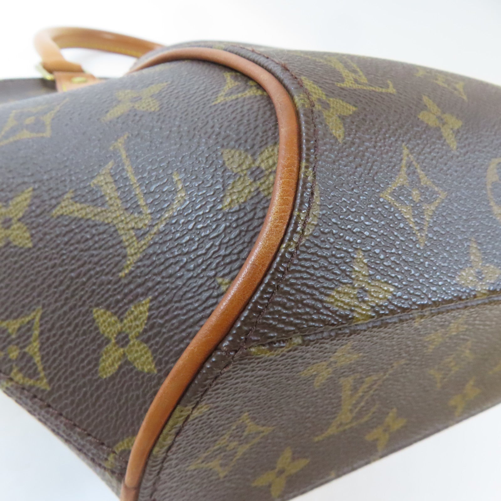 LOUIS VUITTON Monogram Ellipse PM金扣手挽袋啡色